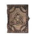 Circle Triquetra Esoteric Notebook in Antique Grey with 200 Pages