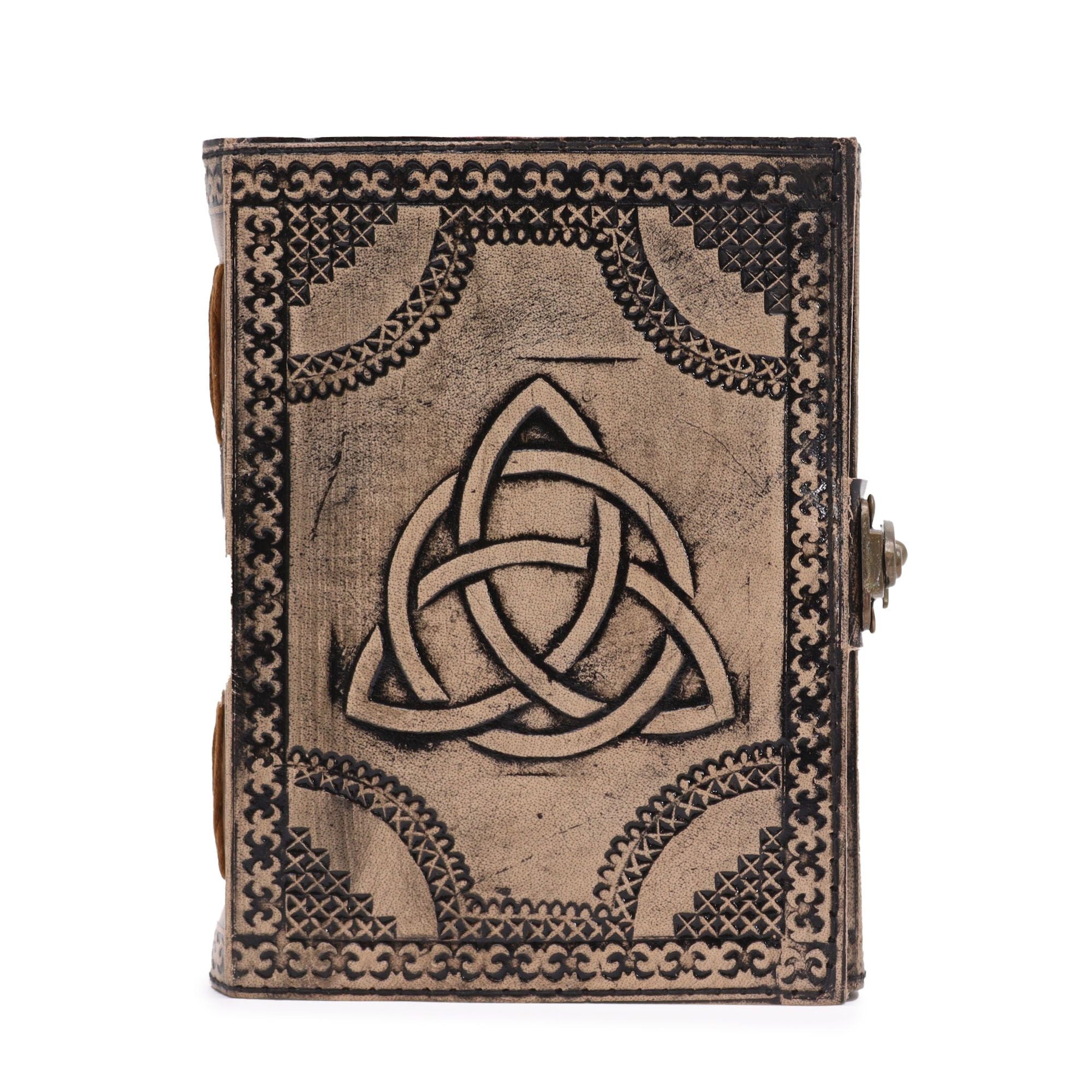 Circle Triquetra Esoteric Notebook in Antique Grey with 200 Pages