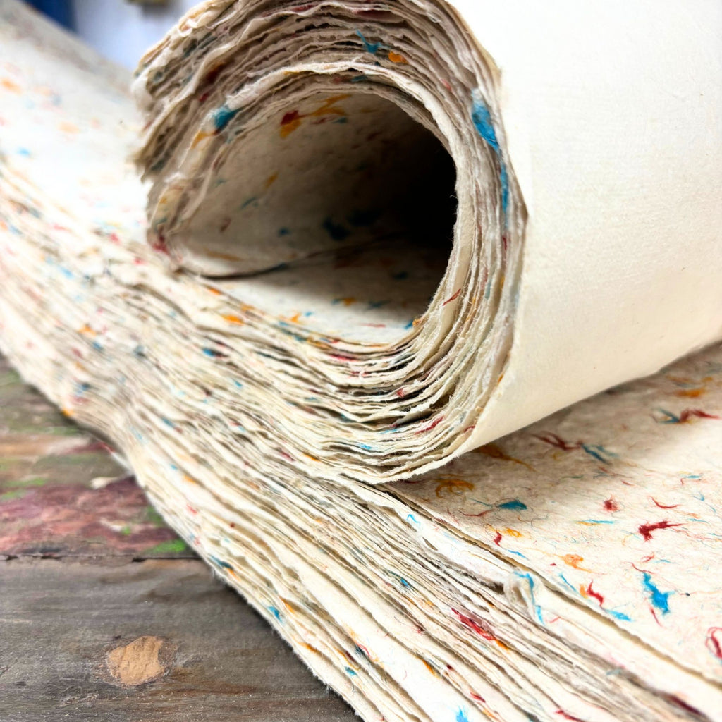 Lokta Craft and Wrapping Paper 51x76cm with Grass Finish