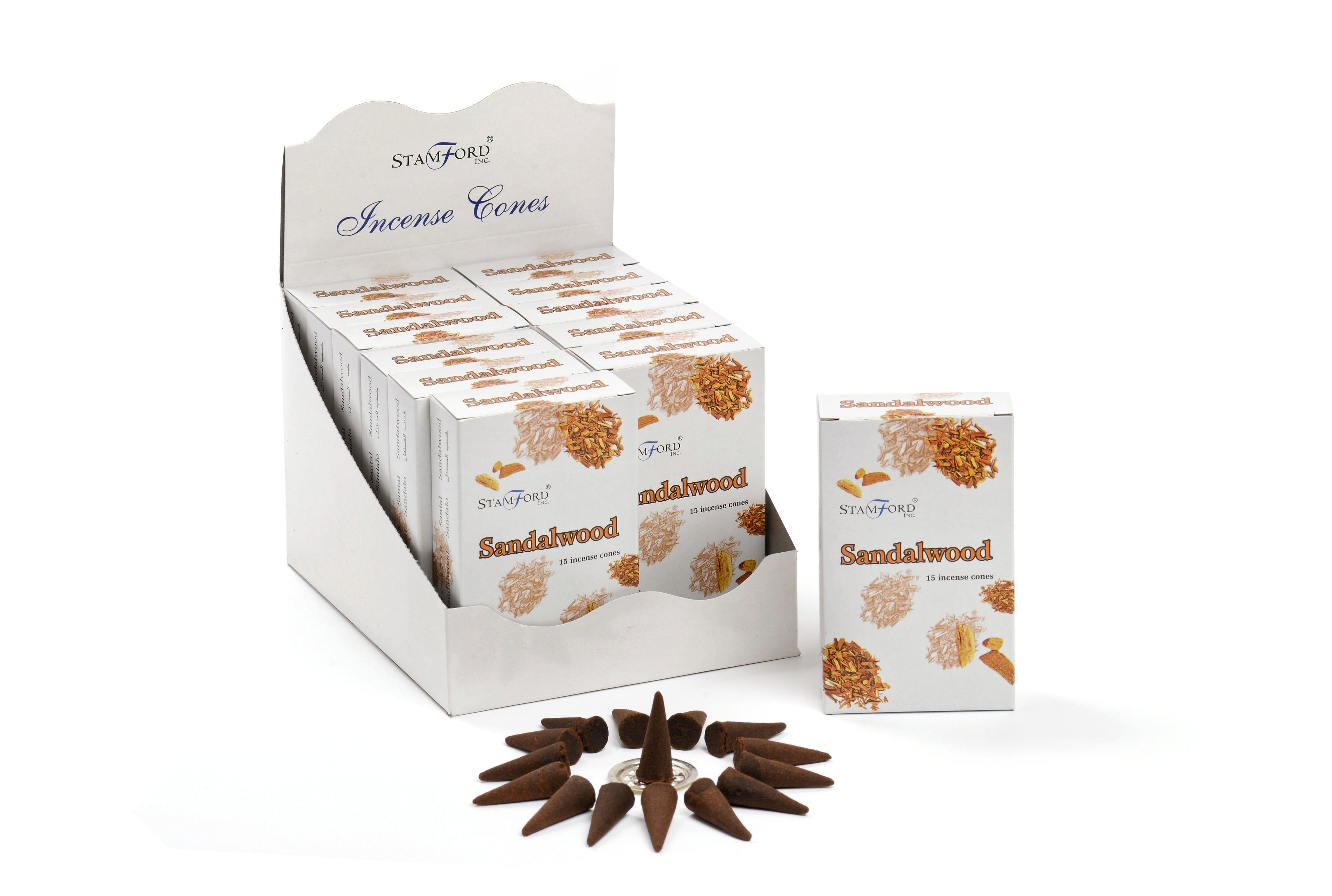 Sandalwood Incense Cones for Stylish Home Fragrance and Relaxation