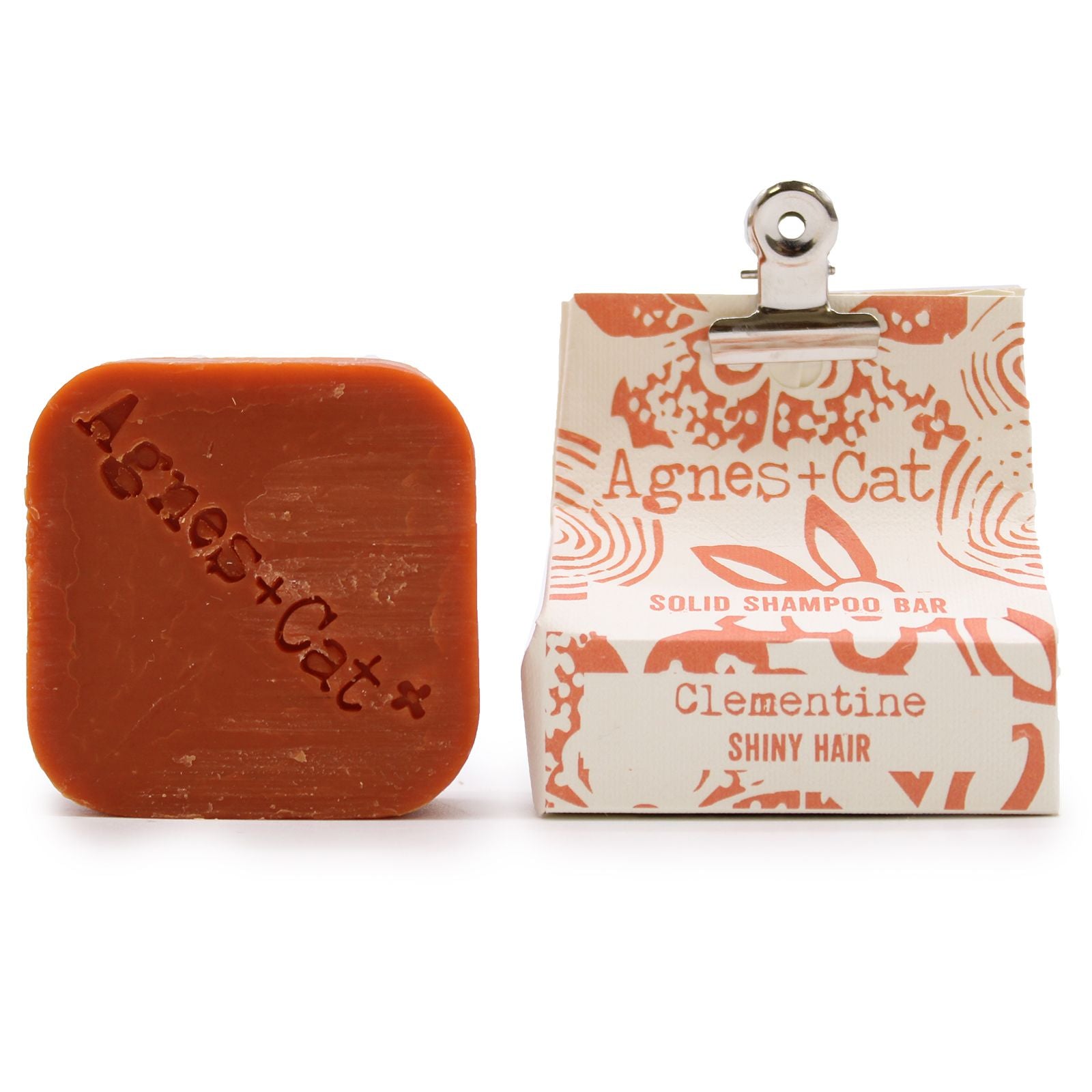 Agnes + Cat Clementine Solid Shampoo Bar for Radiant Hair Care