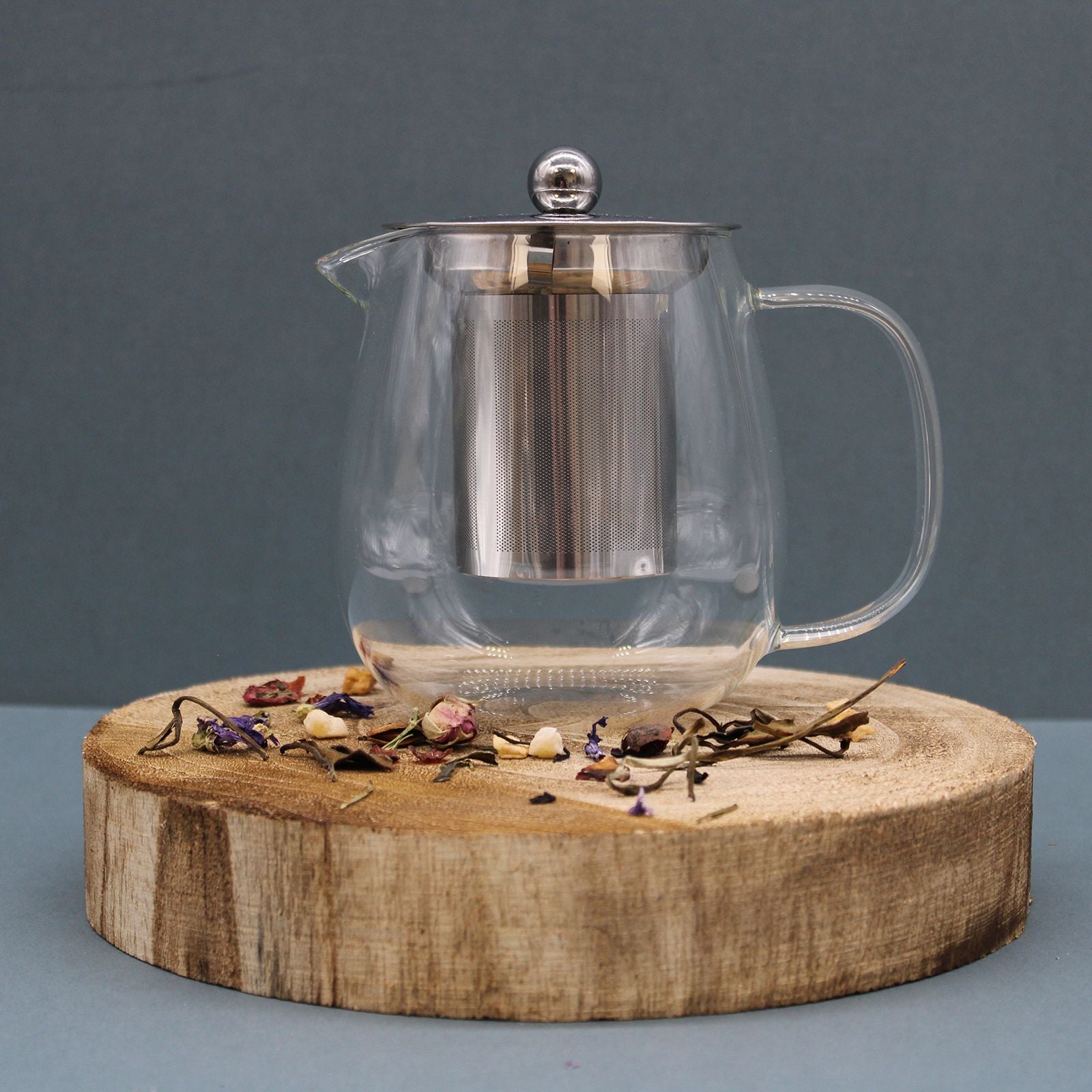 Glass Infuser Teapot Contemporary Design with 550ml Capacity