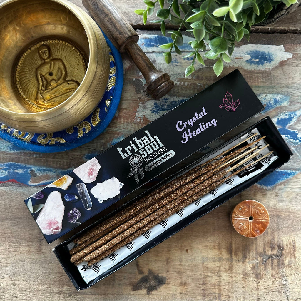 Tribal Soul Spiritual Incense Sticks with Elegant Ceramic Holder