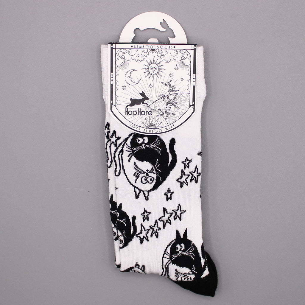 Hop Hare Bamboo Socks S/M Ying Yang Design for Ultimate Comfort