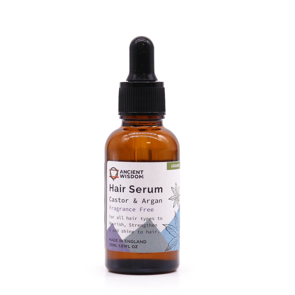 Organic Hair Serum 30ml Unfragranced Nourishing Formula for Hair