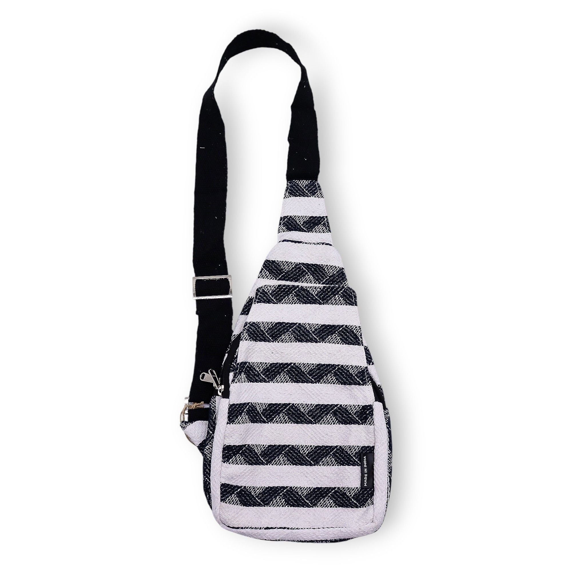 Nomad Sari Jacquard Natural Cross Bag with Stylish Design