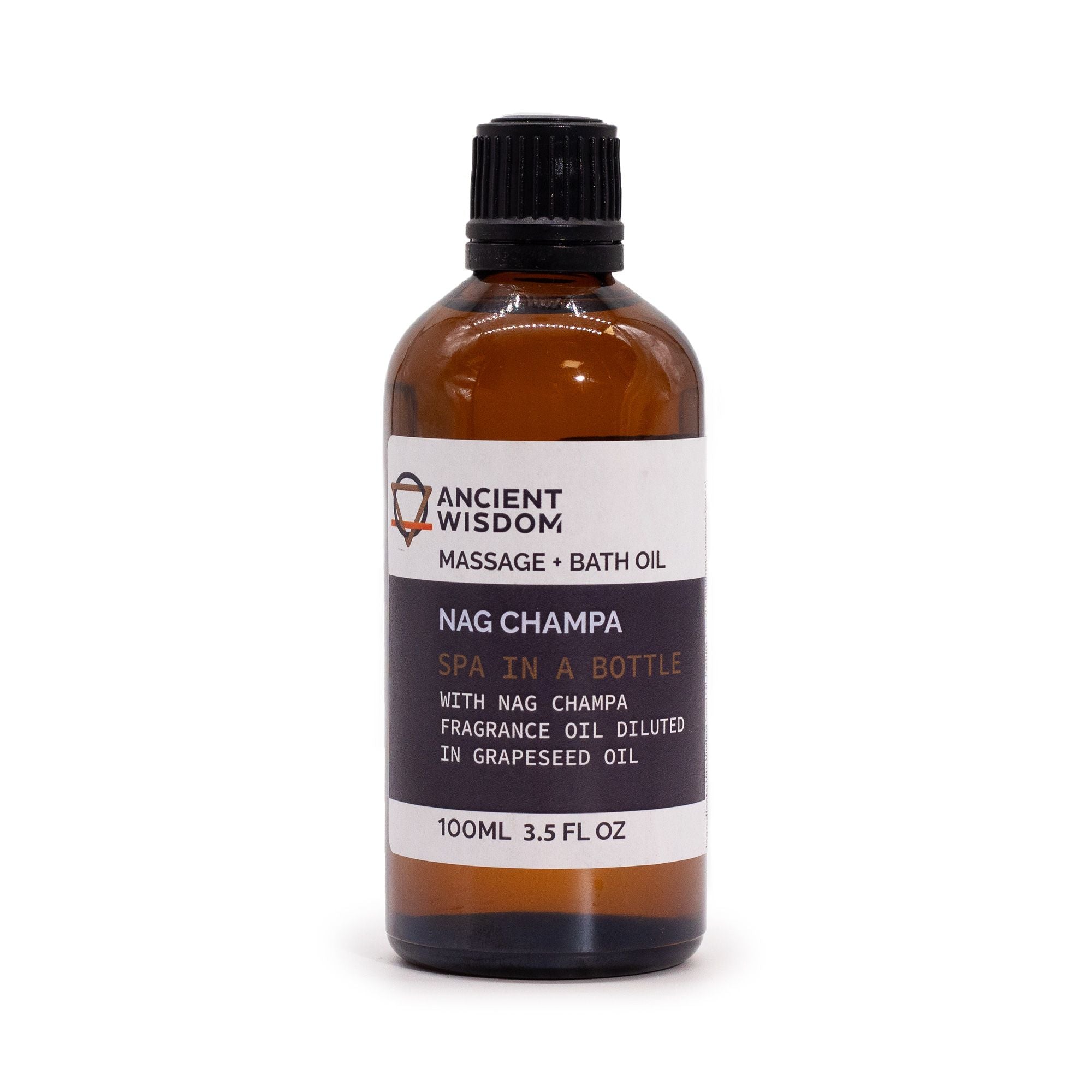Nag Champa Massage Oil 100ml for Relaxation and Bath Use