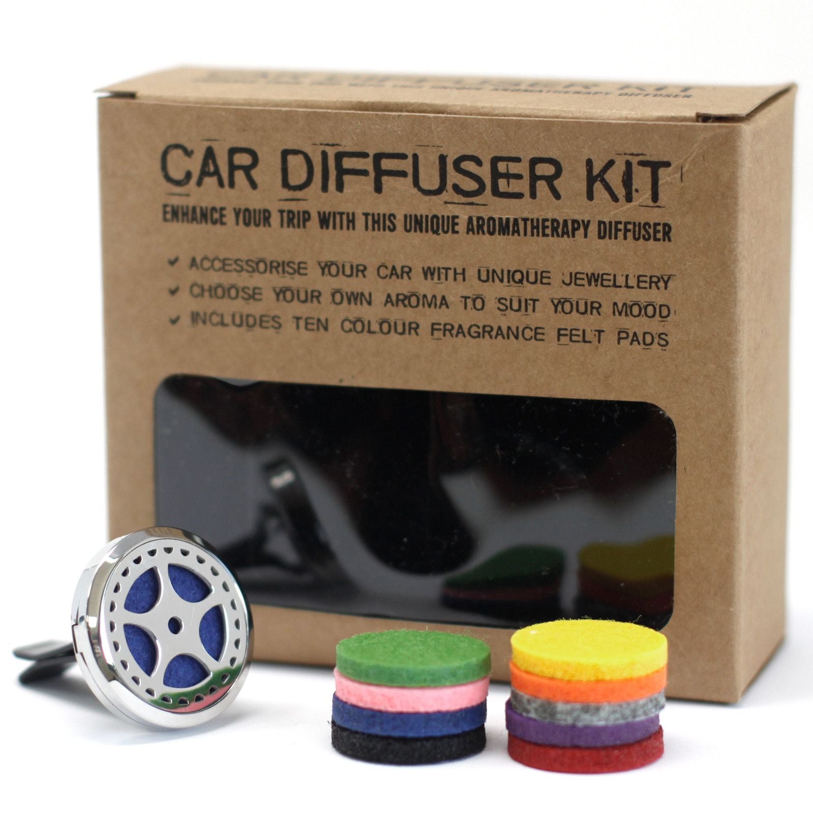 Car Diffuser Kit Auto Wheel 30mm for Aromatherapy and Relaxation