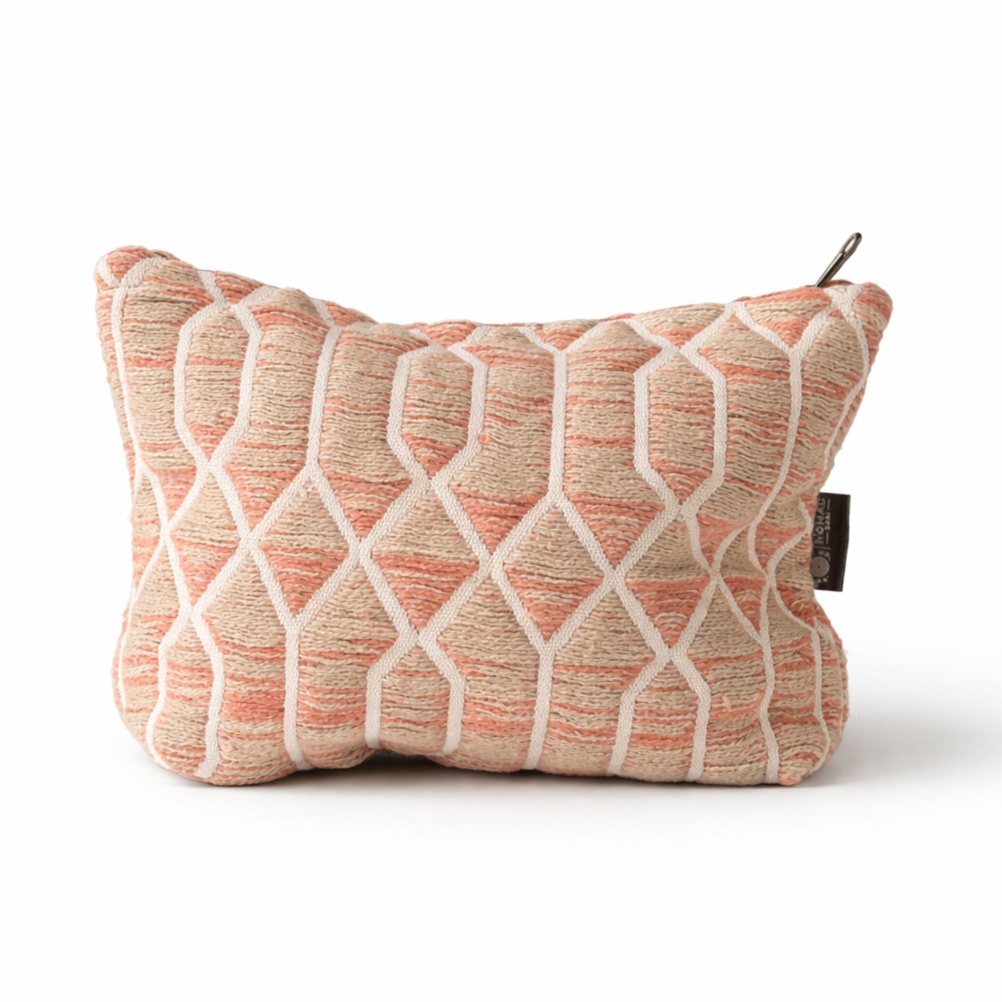 Nomad Sari Indian Jacquard Toiletry Bag with Rose Lattice Design