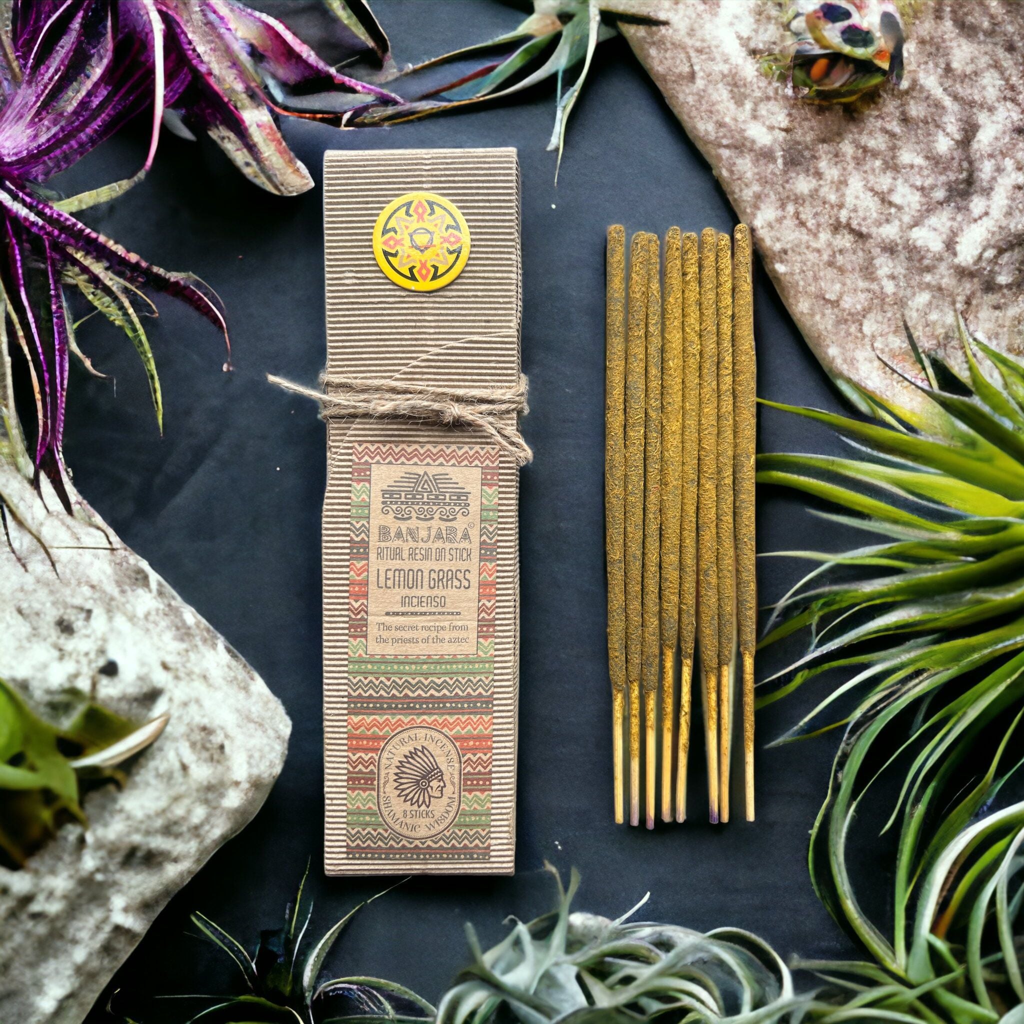 Ritual Resin on Stick Lemon Grass for Uplifting Atmosphere