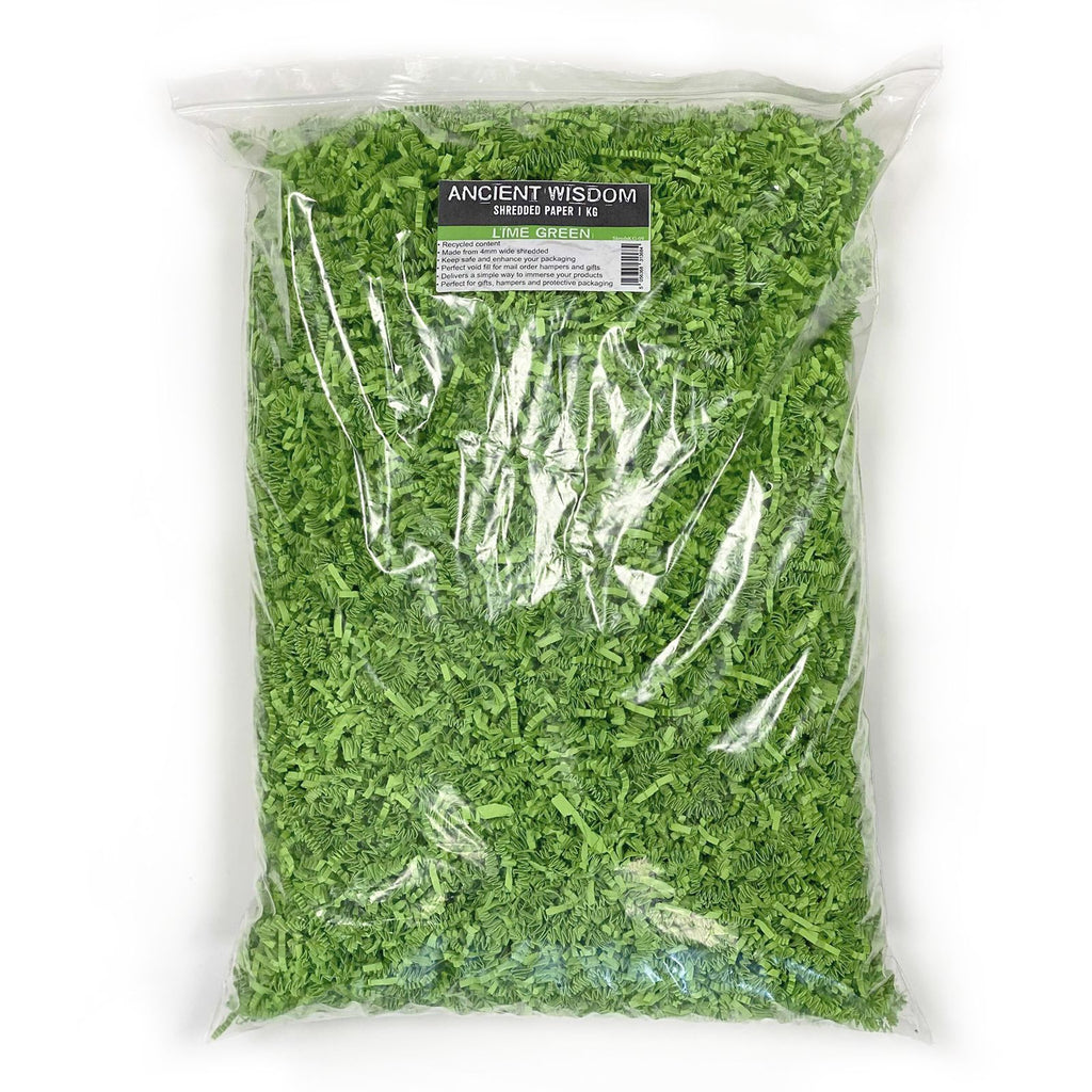 SizzlePak Shredded Paper in Vibrant Lime Green for Crafting Projects