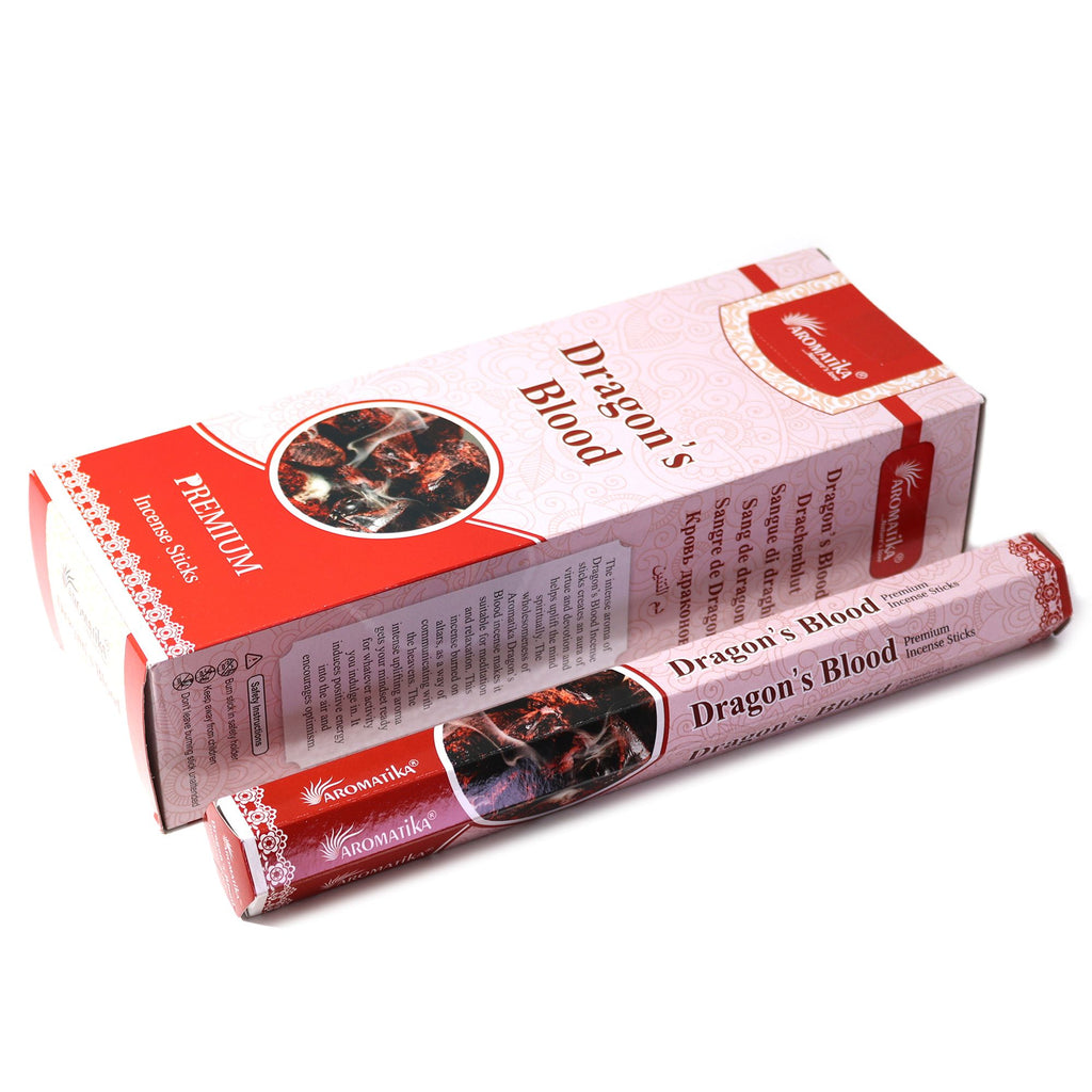 Aromatika Charcoal Free Hex Incense Sticks with Dragons Blood Aroma