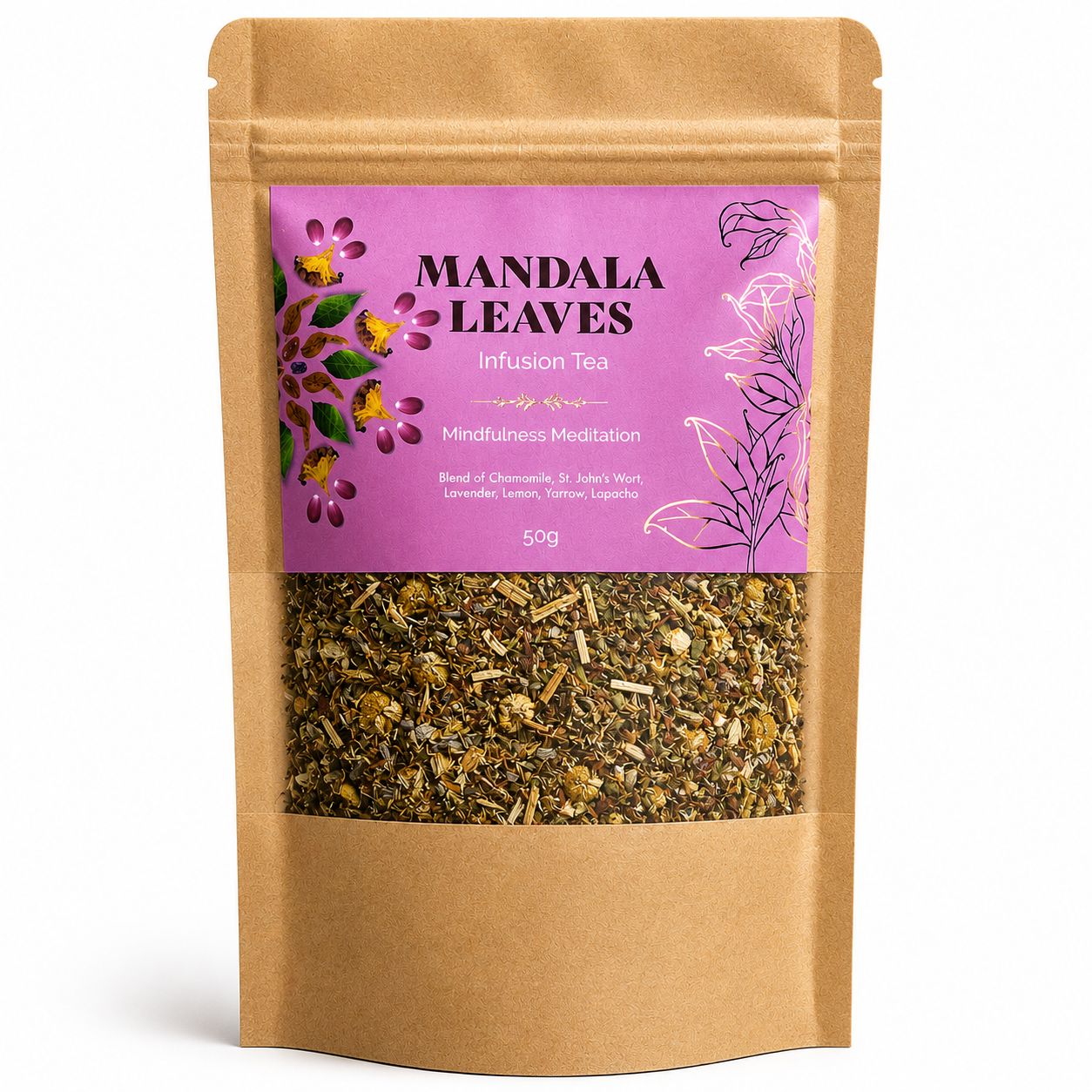 50g Mindfulness Meditation Tea for Total Relaxation and Calm