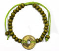 Good Luck Feng Shui Bracelets in Lime Green for Attracting Prosperity
