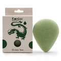 Teardrop Konjac Sponge with Green Tea for Gentle Skin Cleansing