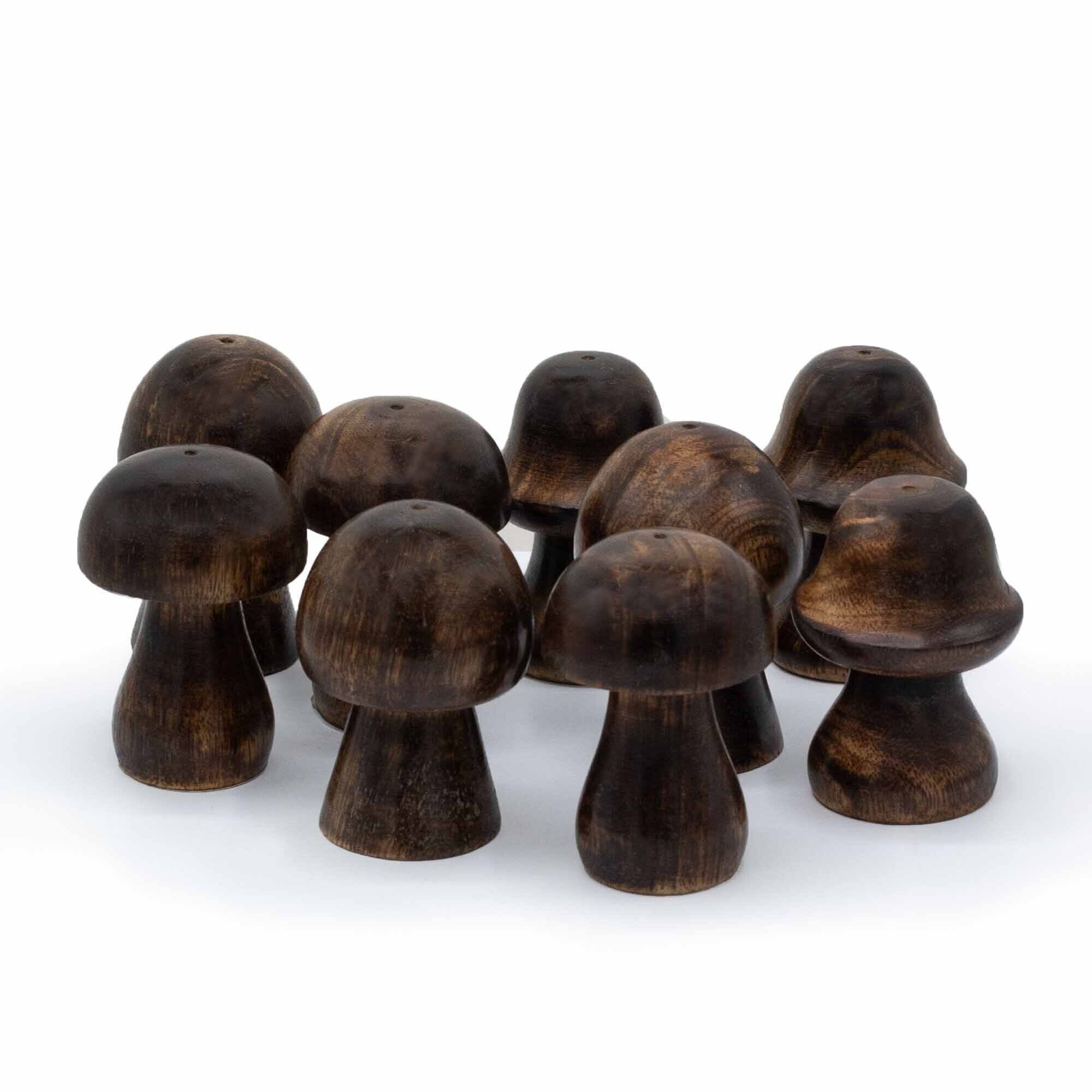 Set of 3 Mini Incense Mushrooms Unique Holders for Sticks