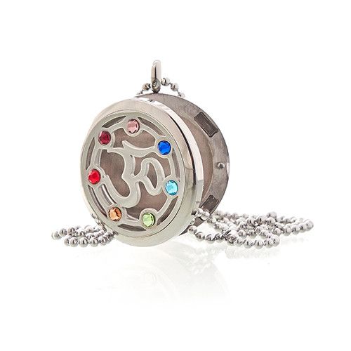 Aromatherapy Jewellery Necklace OM Chakra 30mm for Diffusion