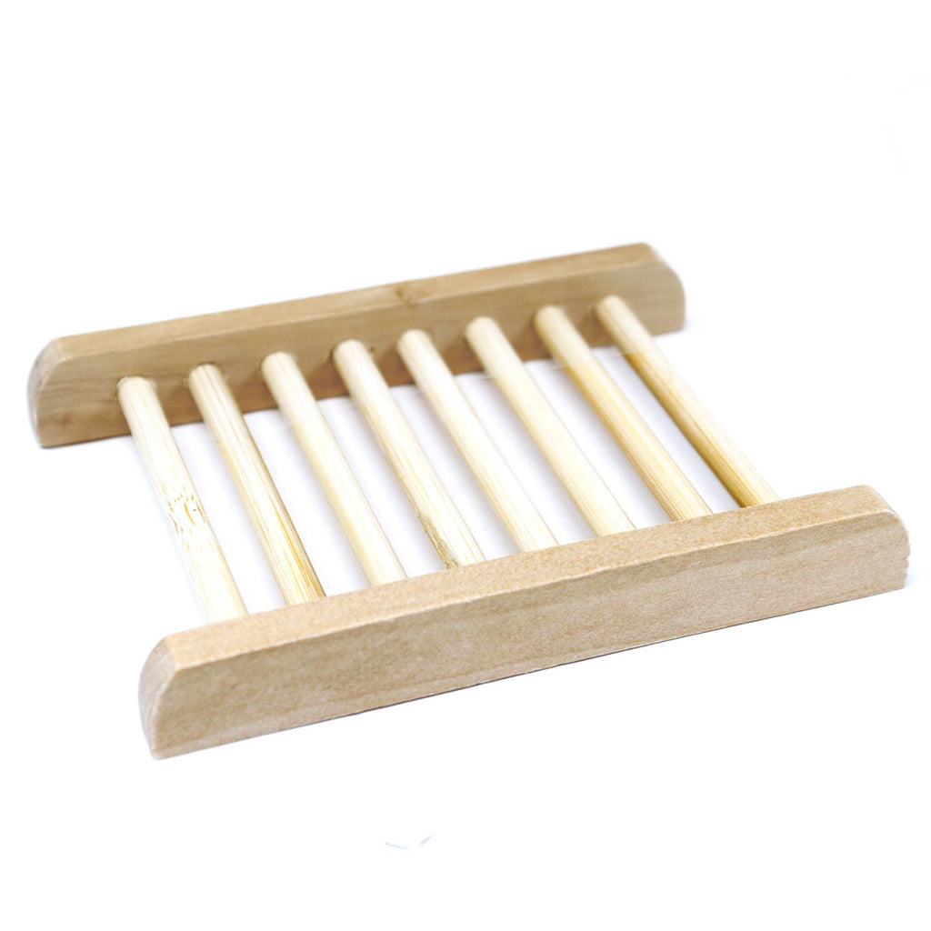 Hemu Wood Soap Dish with Ladder Design for Lasting Soap Use