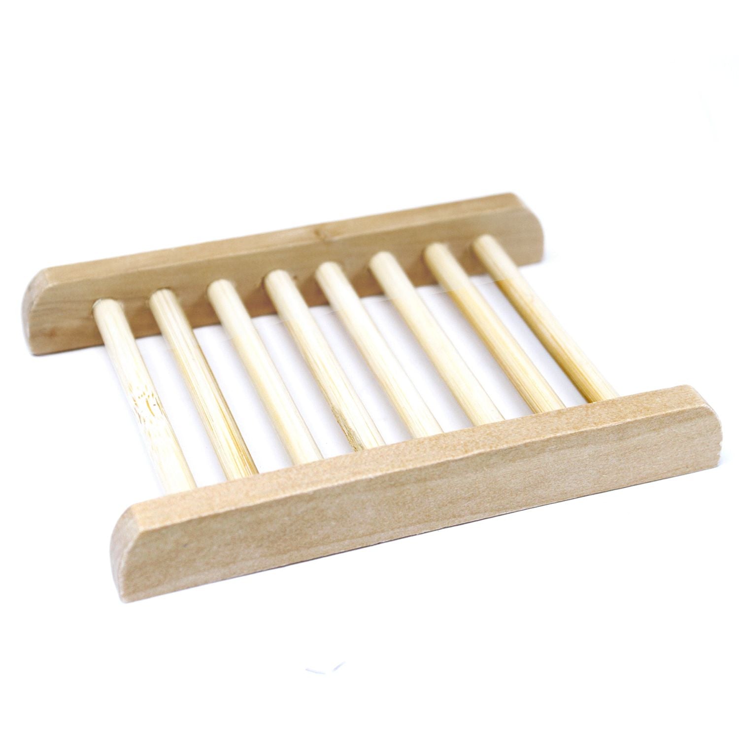 Hemu Wood Soap Dish with Ladder Design for Lasting Soap Use