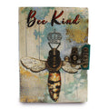 Leather Bee Kind Deckle Edge Notebook for Vintage Journaling