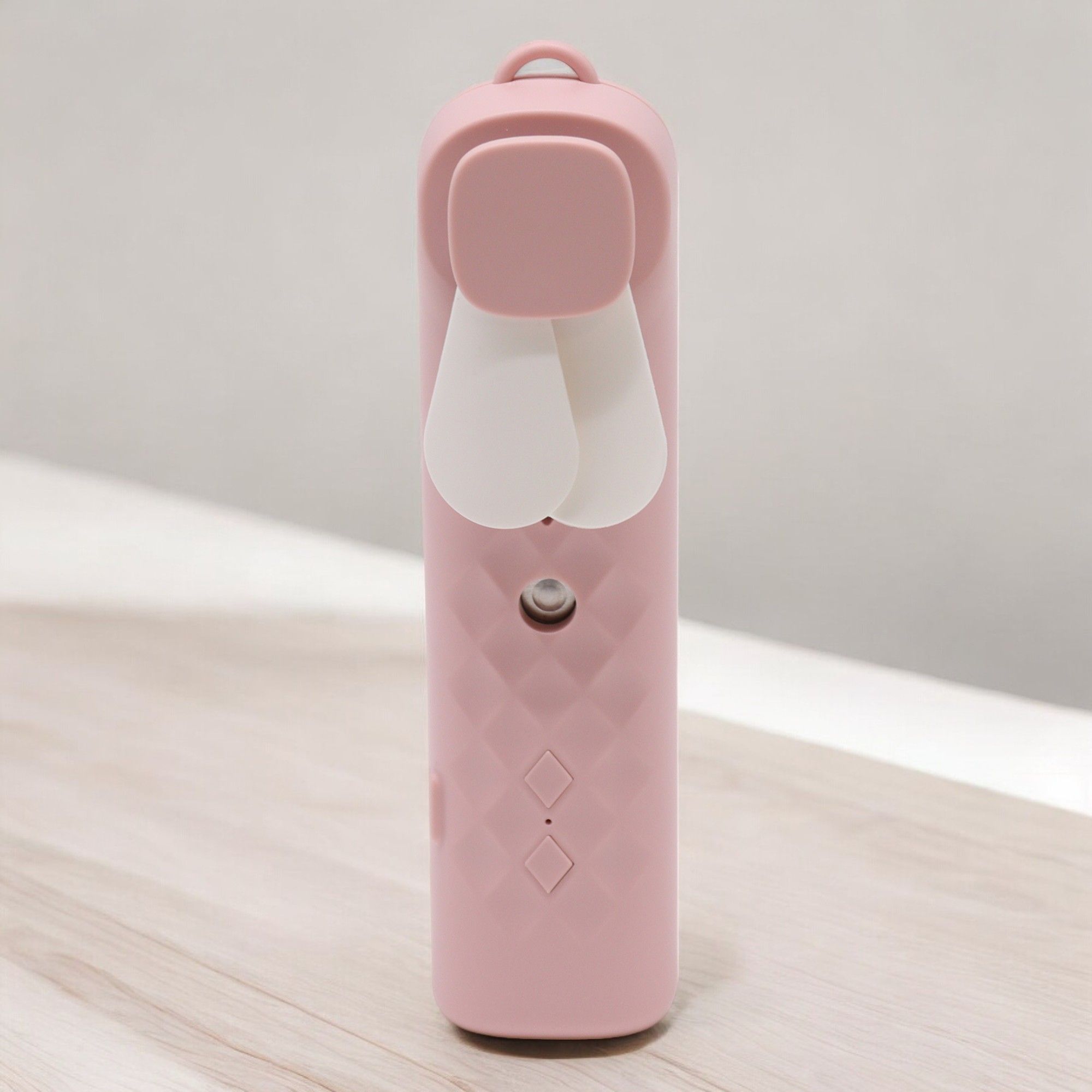 Pink Nano Mist Face Fan and Spray USB Rechargeable Hydration Device