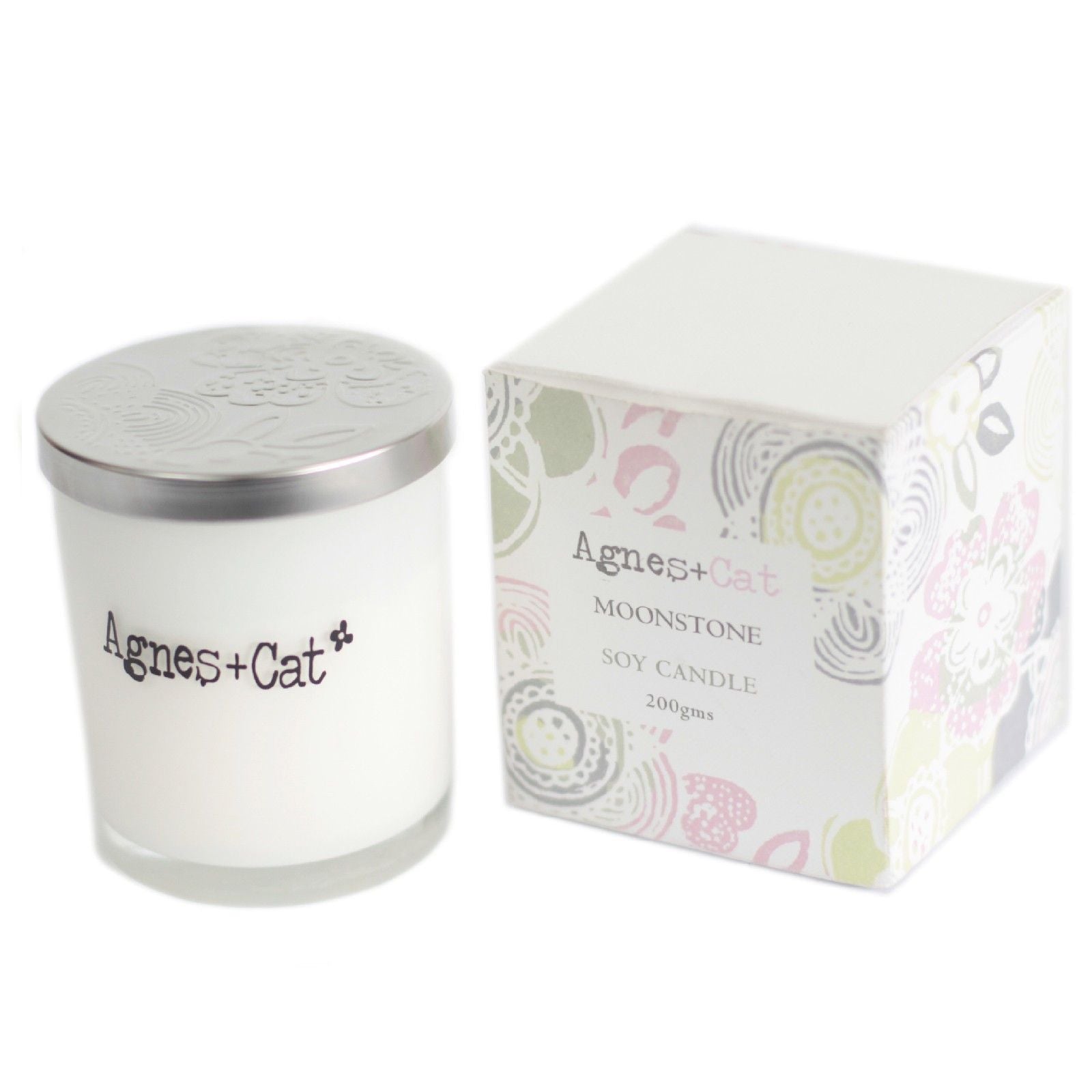 Agnes + Cat Moonstone Votive Candle for Relaxing Evenings at Home