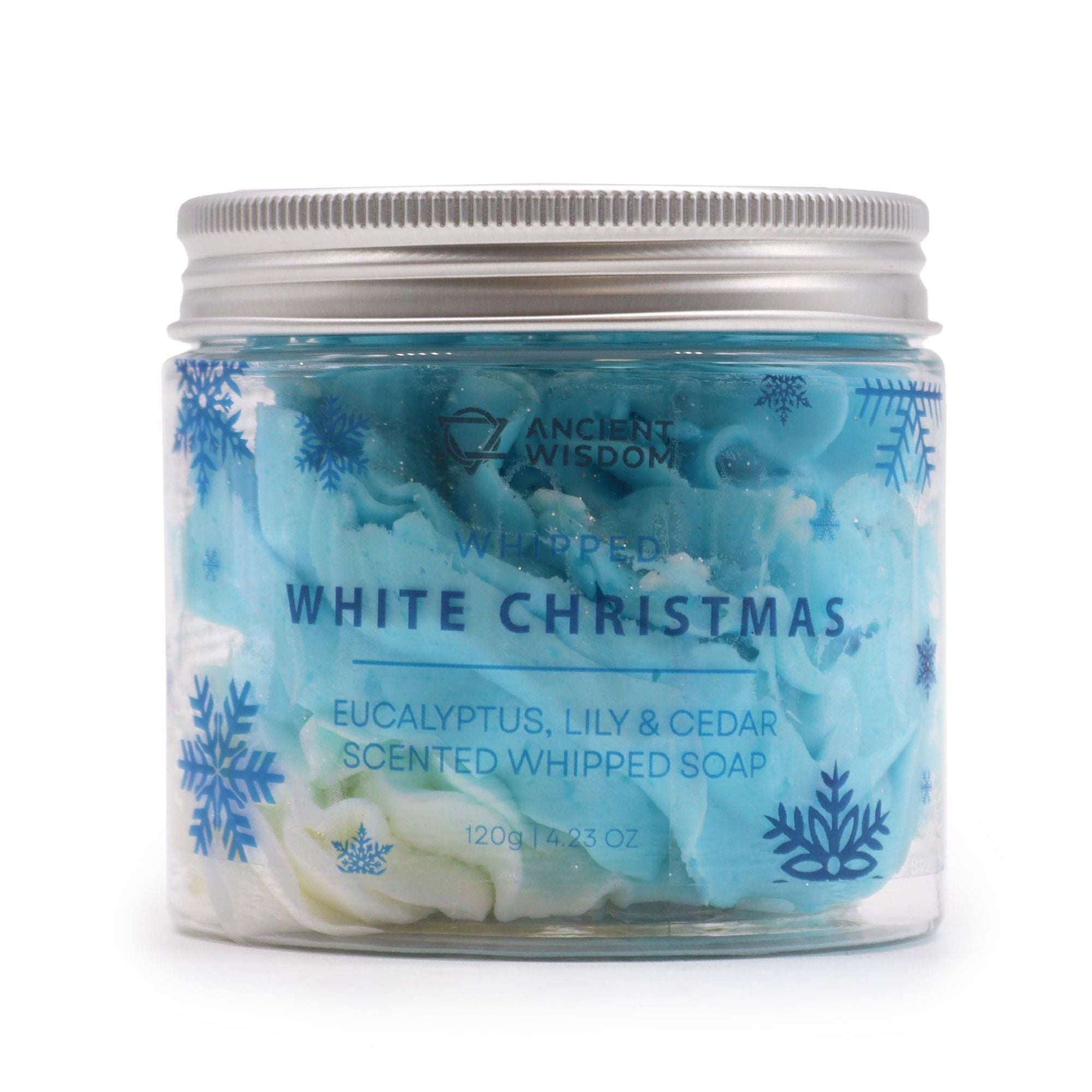White Christmas Whipped Soap 120g for Festive Skincare Delight