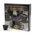 Box of 12 White Sage Resin Cups for Invigorating Home Fragrance