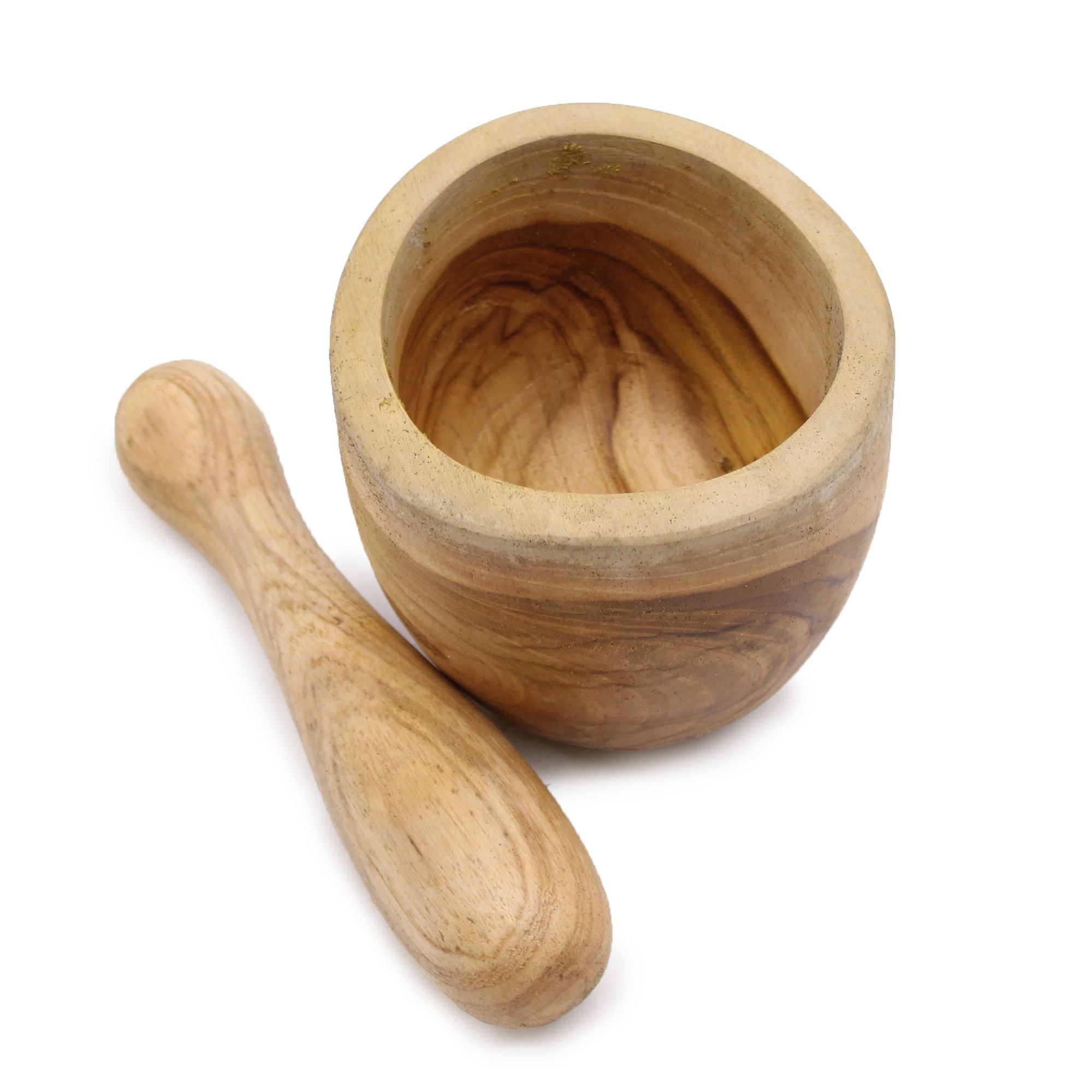 Ergo Teak Pestle and Mortar Small for Grinding Spices and Herbs
