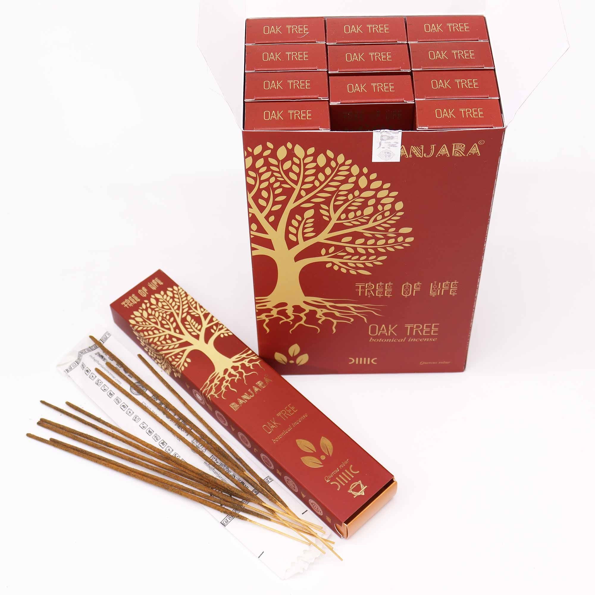 Banjara Botanical Incense Oak Tree for Grounding and Harmony