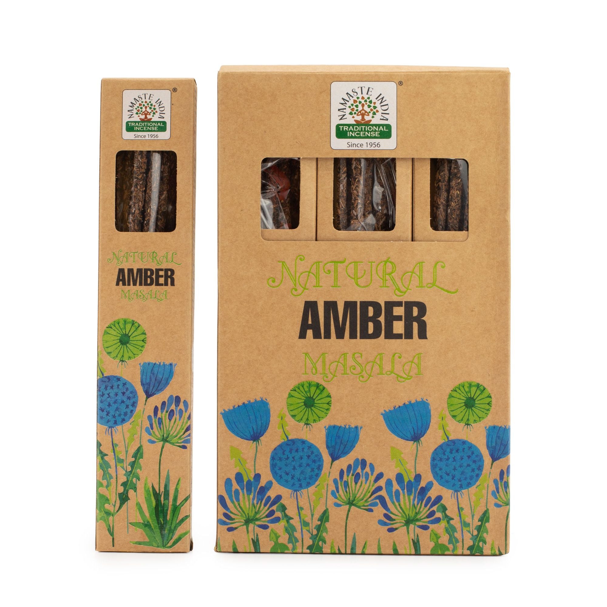 Natural Botanical Masala Incense Sticks with Amber Aroma for Calm