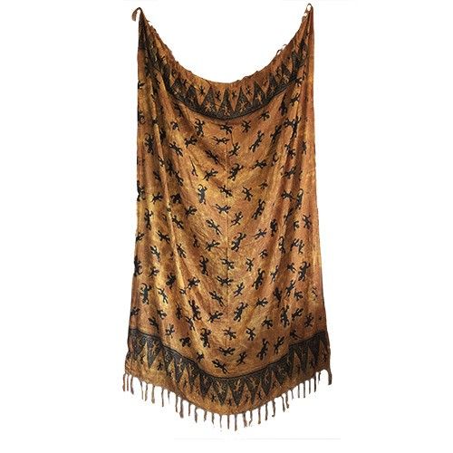 Bali Gecko Sarongs in Chocolate Stylish Versatile Fashion Accessory