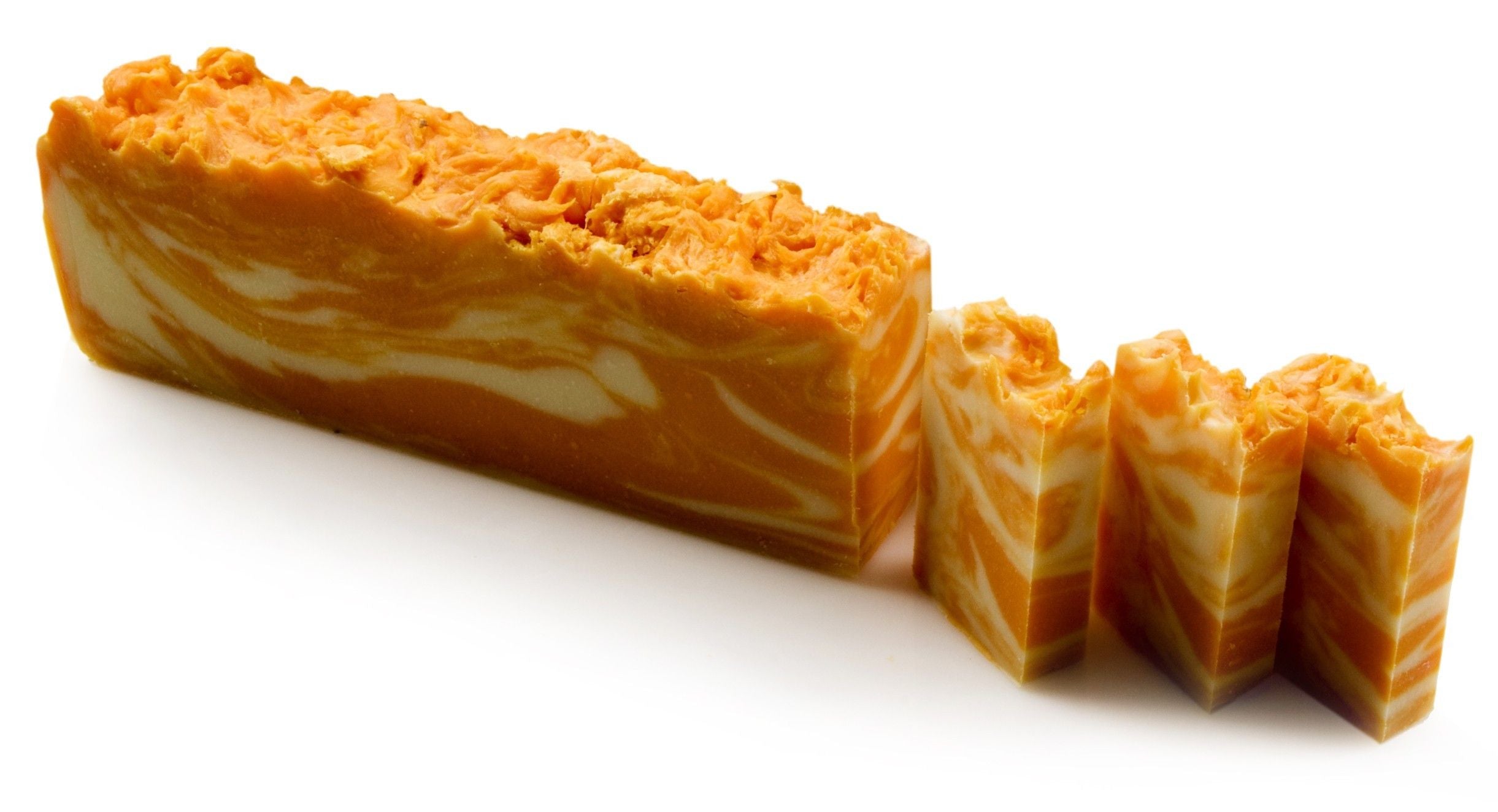 Orange Olive Oil Soap Loaf for Skin Care and Relaxation Benefits