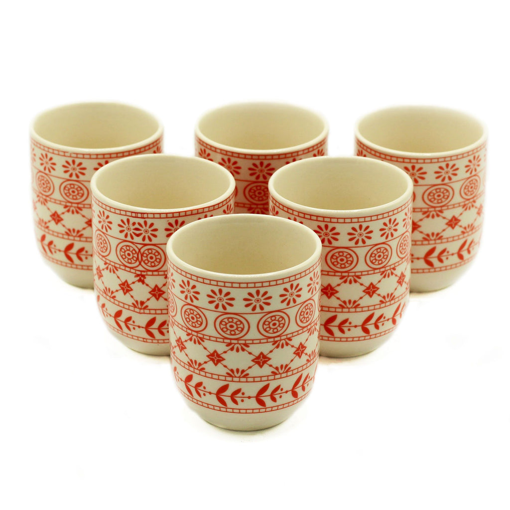 Herbal Tea Cups Amber Set for Enjoying Your Favourite Brews