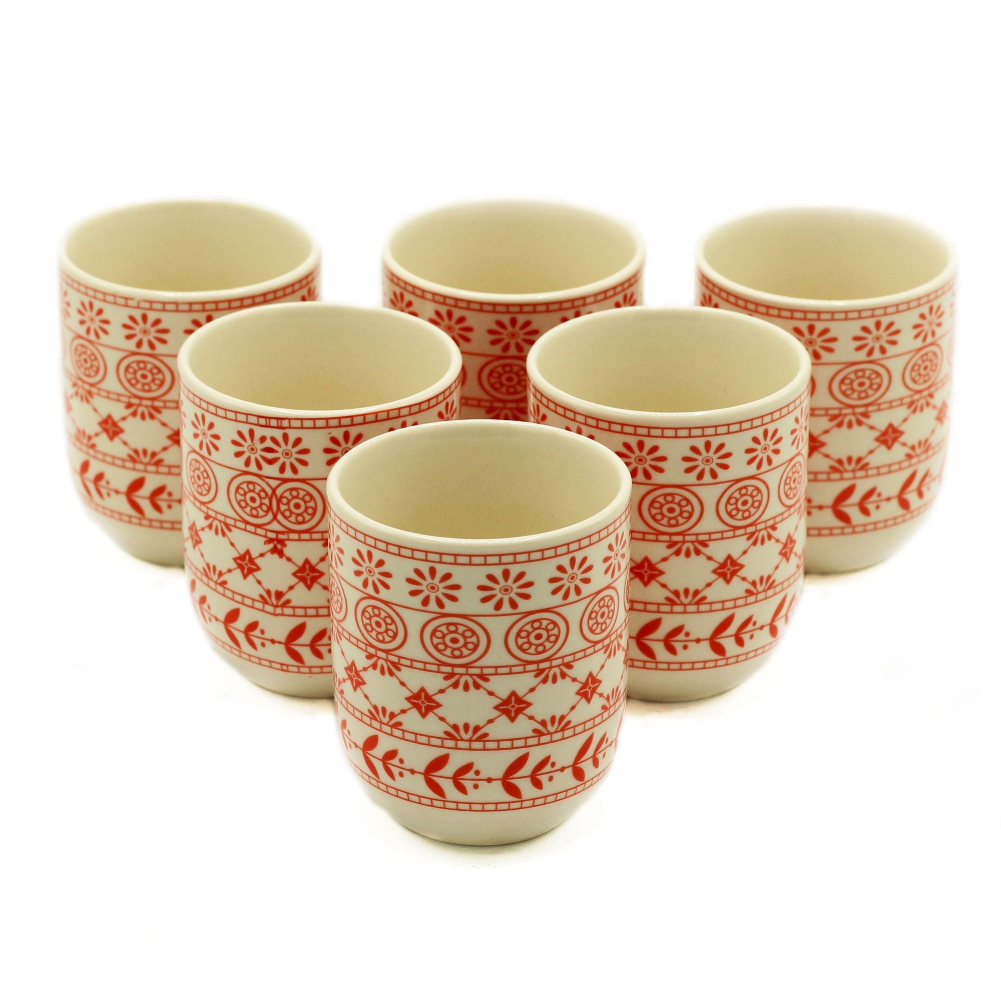 Herbal Tea Cups Amber Set for Enjoying Your Favourite Brews