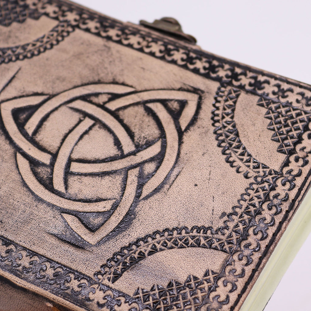 Circle Triquetra Esoteric Notebook in Antique Grey with 200 Pages