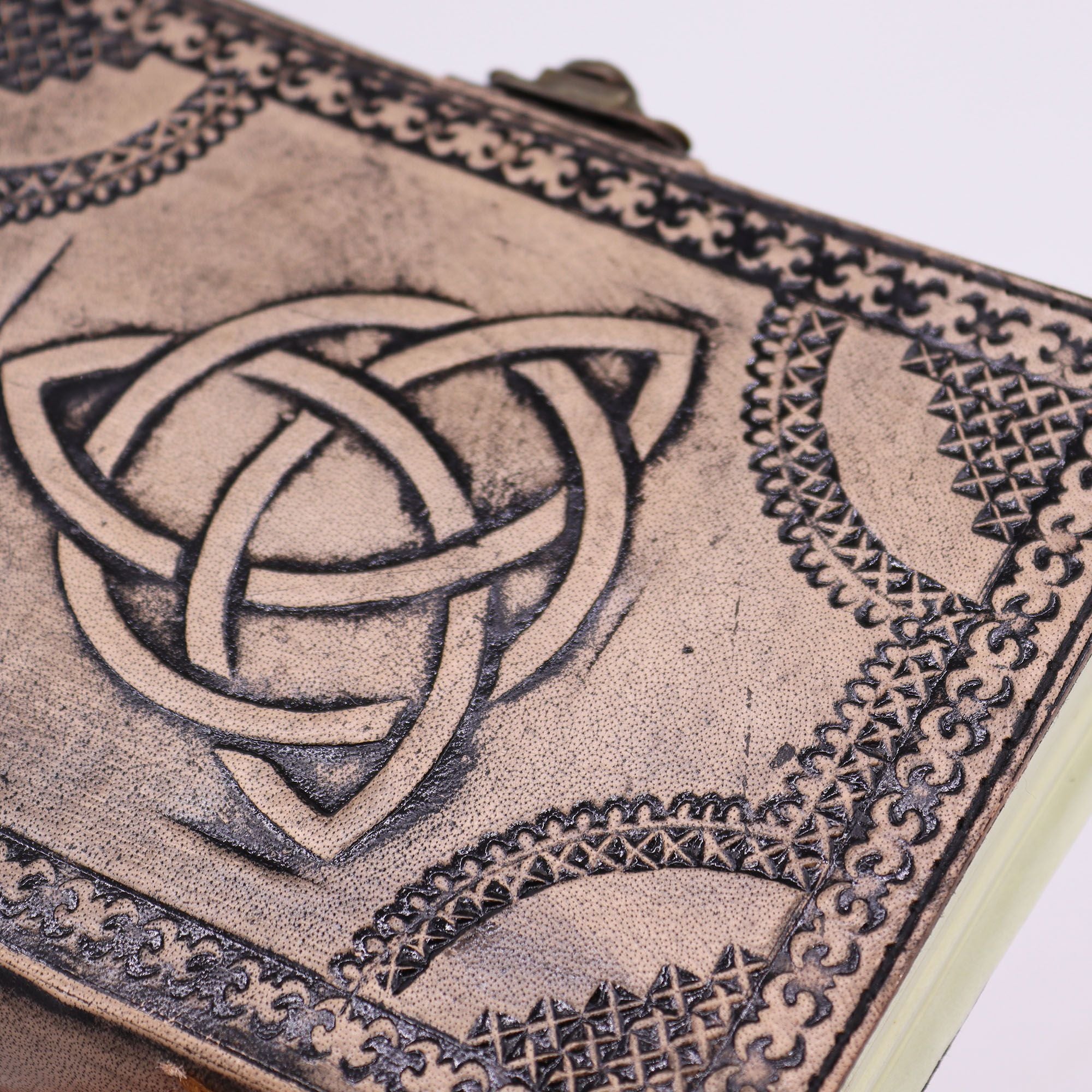 Circle Triquetra Esoteric Notebook in Antique Grey with 200 Pages