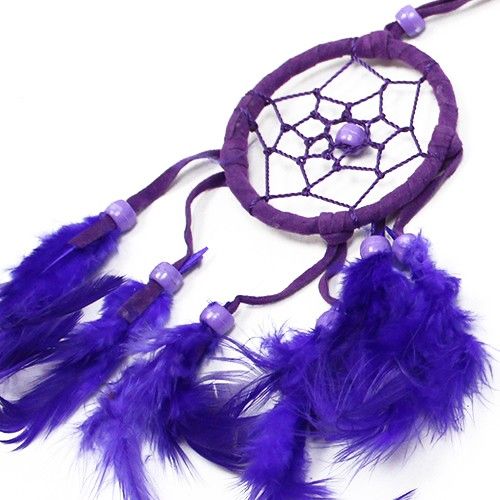 Bali Dreamcatchers Small Round Turquoise Pink Purple Design Decor