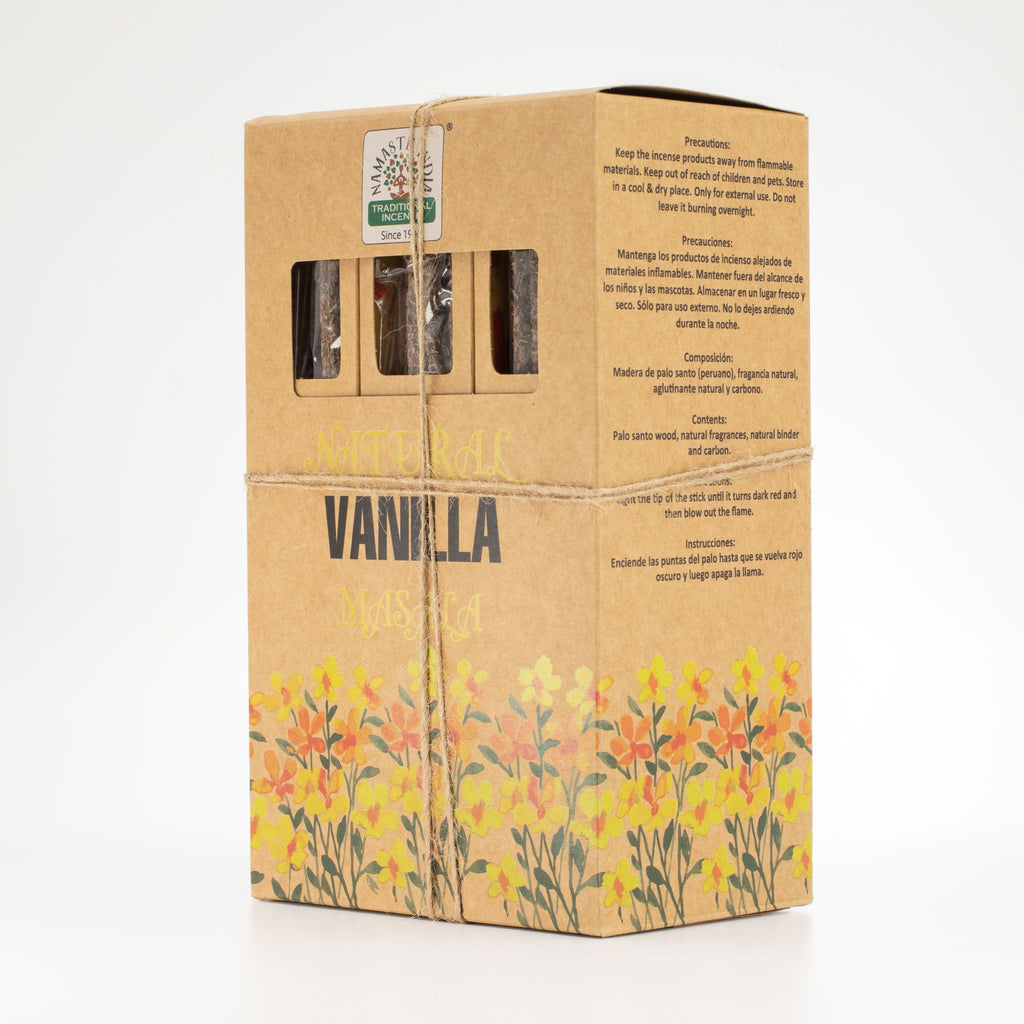 Natural Botanical Masala Incense Sticks with Vanilla Aroma