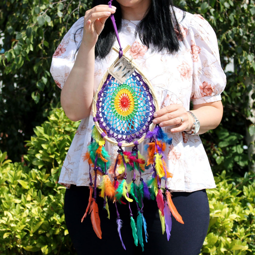 Bali Dream Catchers Medium Multi Teardrop Design for Home Decor