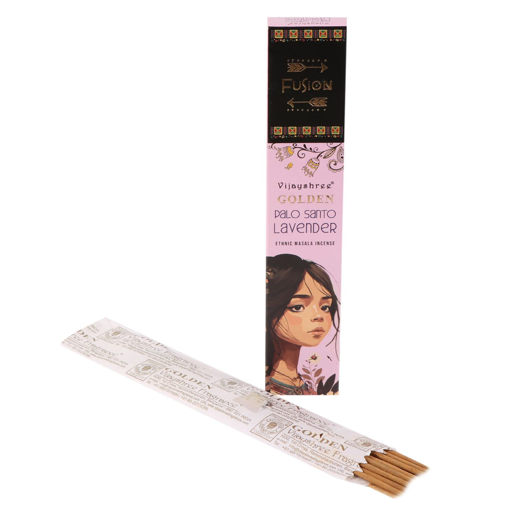 15g Golden Palo Santo and Lavender Incense Sticks for Relaxation