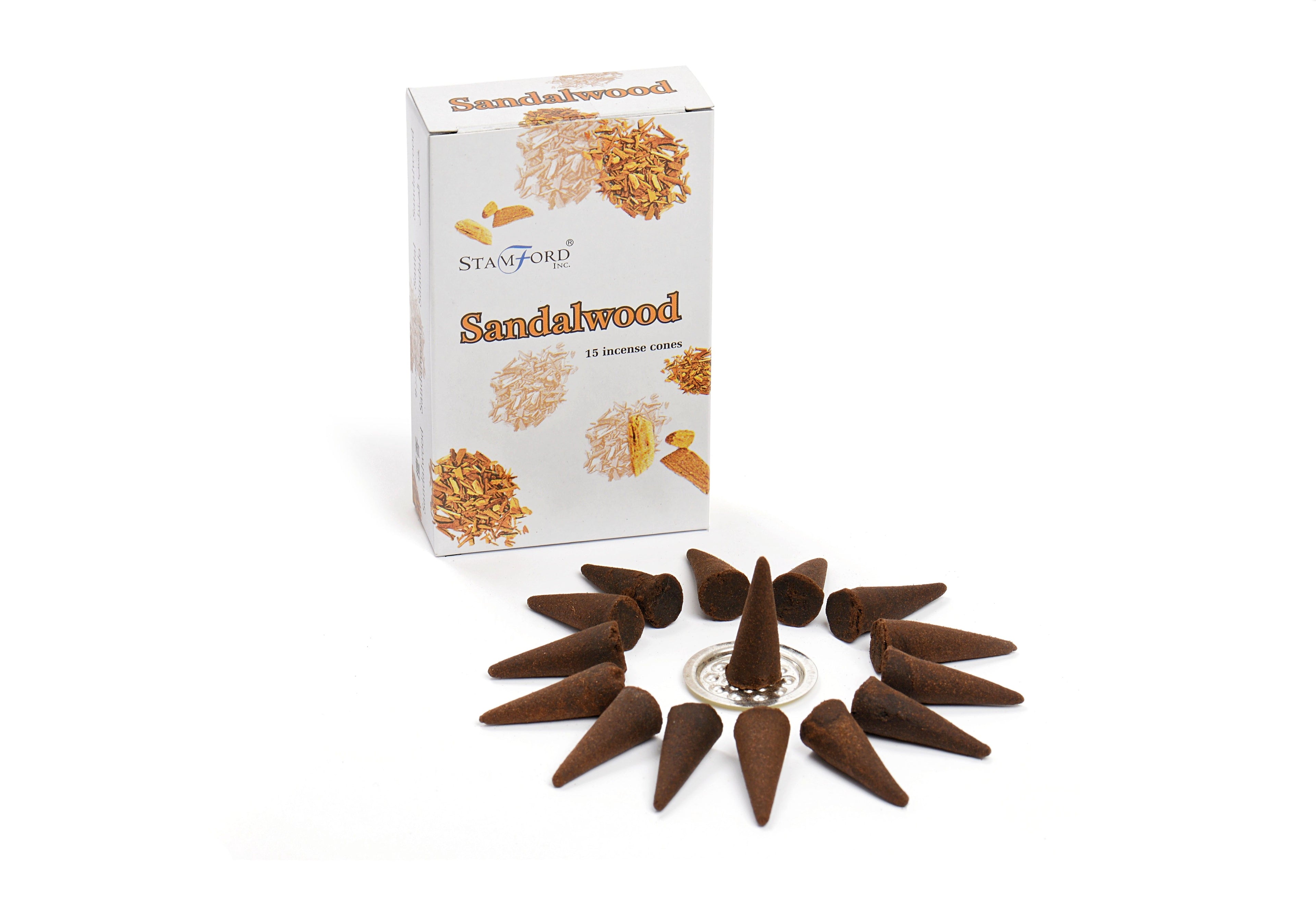 Sandalwood Incense Cones for Stylish Home Fragrance and Relaxation