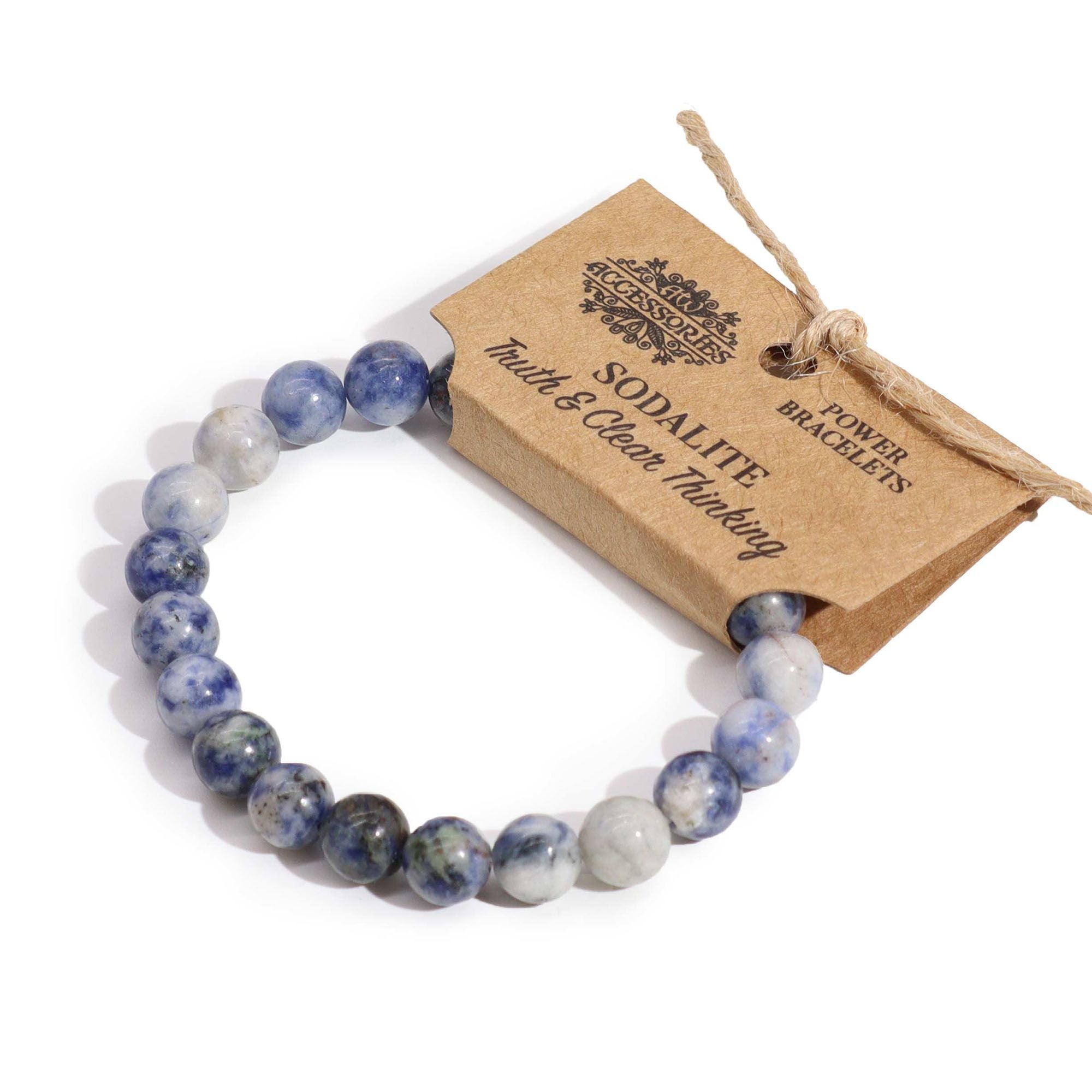 Sodalite Power Bracelet for Enhanced Communication and Study Style