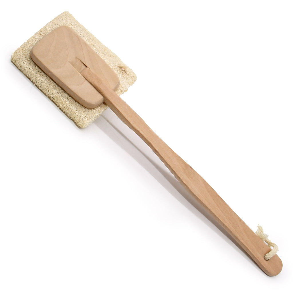 Loofah Long Handle Brush for Effective Exfoliating Skin Care