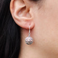 Silver and Gold Classic Round Earrings for Stylish Elegance