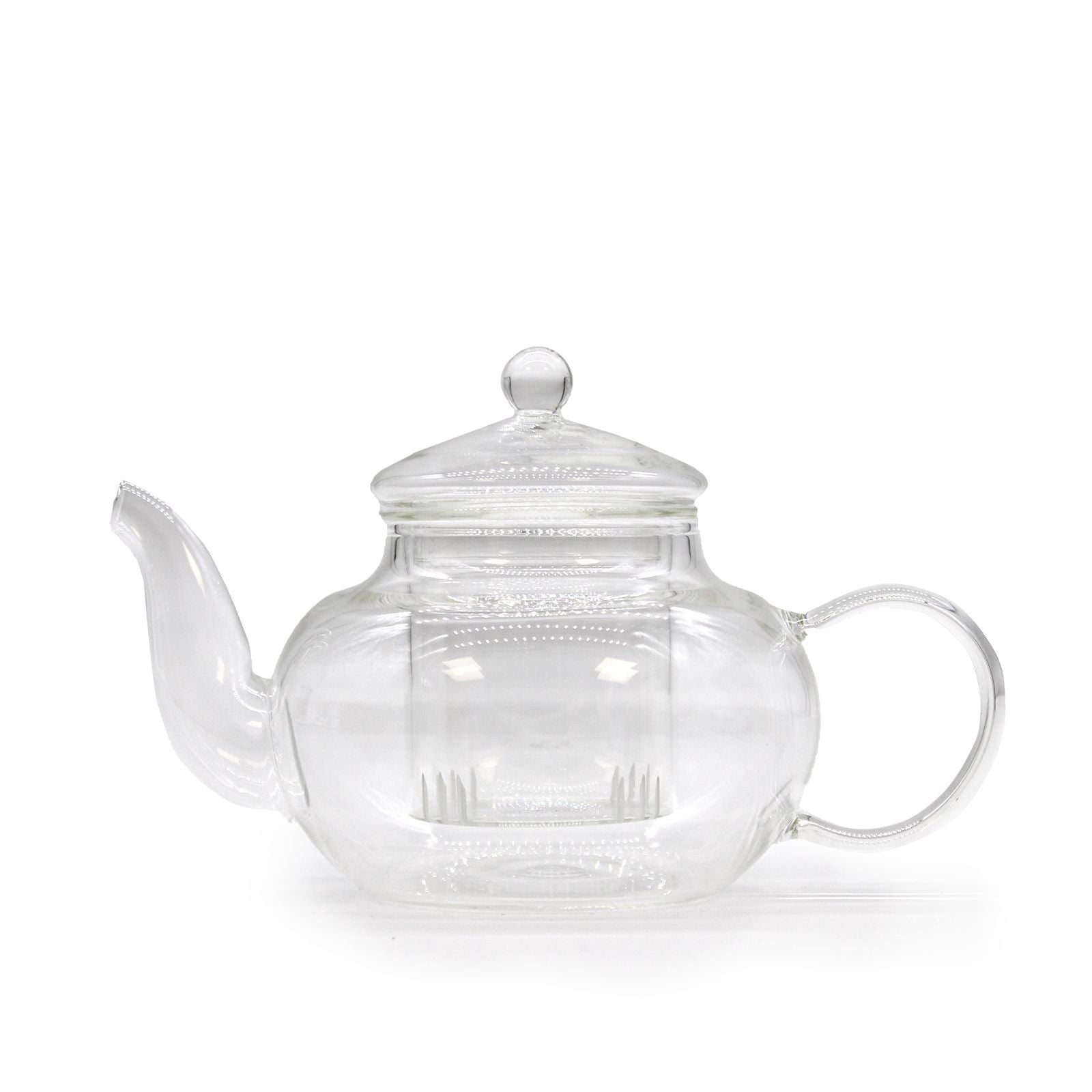 Glass Infuser Teapot Round Pearl 400ml with Gift Box