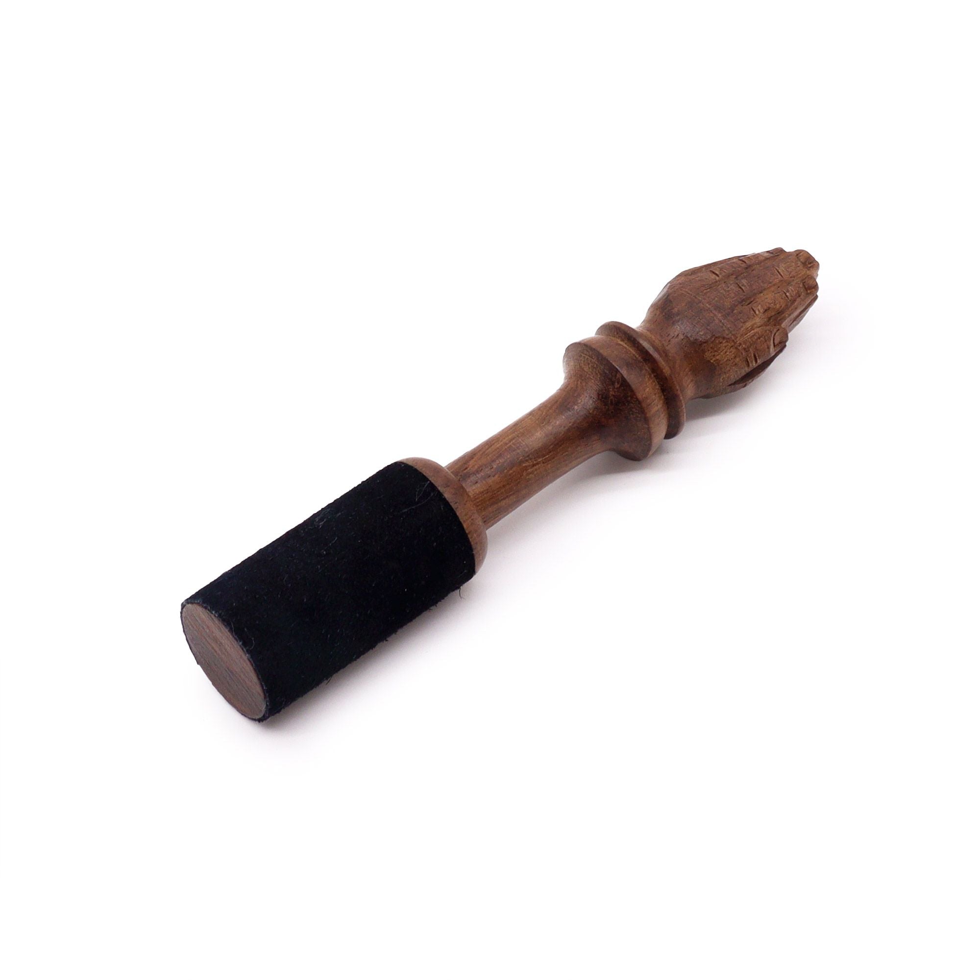 Wooden Stick 14cm with Namaste Carving for Singing Bowls Accessory