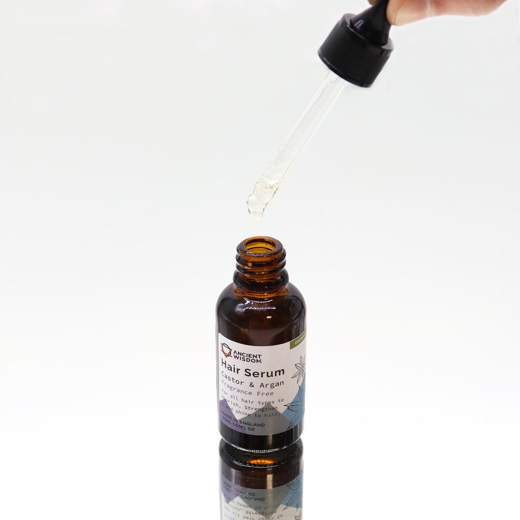 Organic Hair Serum 30ml Unfragranced Nourishing Formula for Hair
