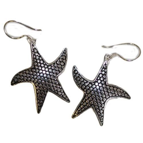 Stylish Silver Earrings with Star Fish Design in 925 Sterling Silver