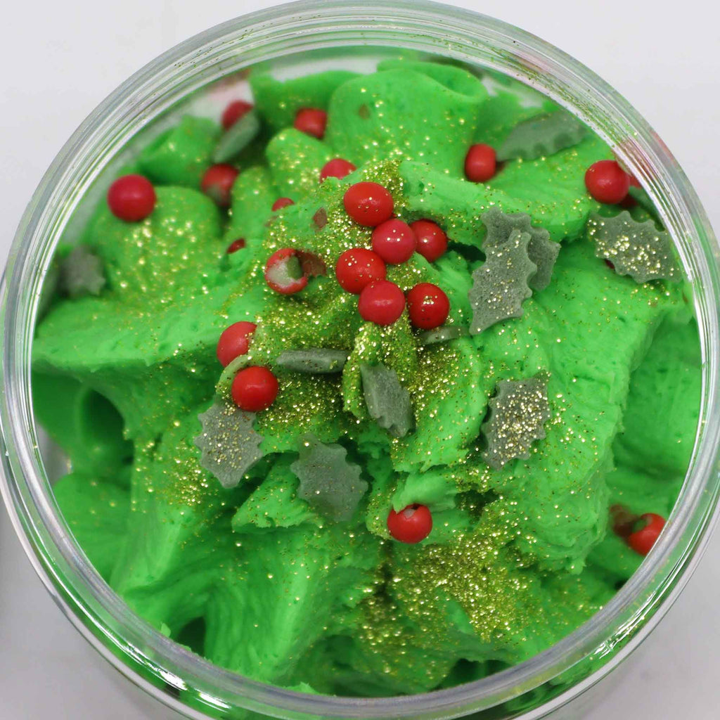 Festive Morning Whipped Soap 120g with Charming Christmas Trees